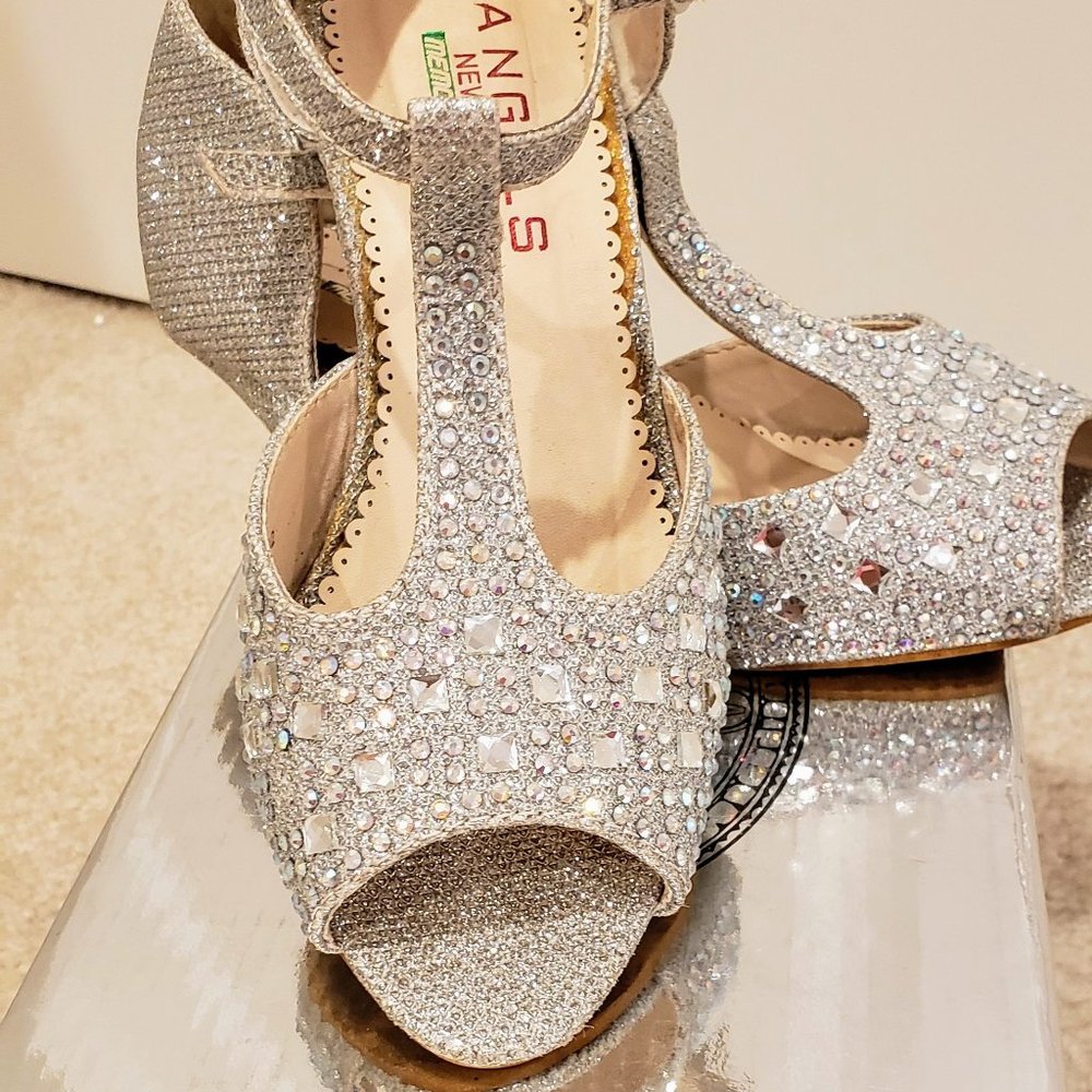 Open Toe, Kitten Heel, Dress Shoes/Pageant